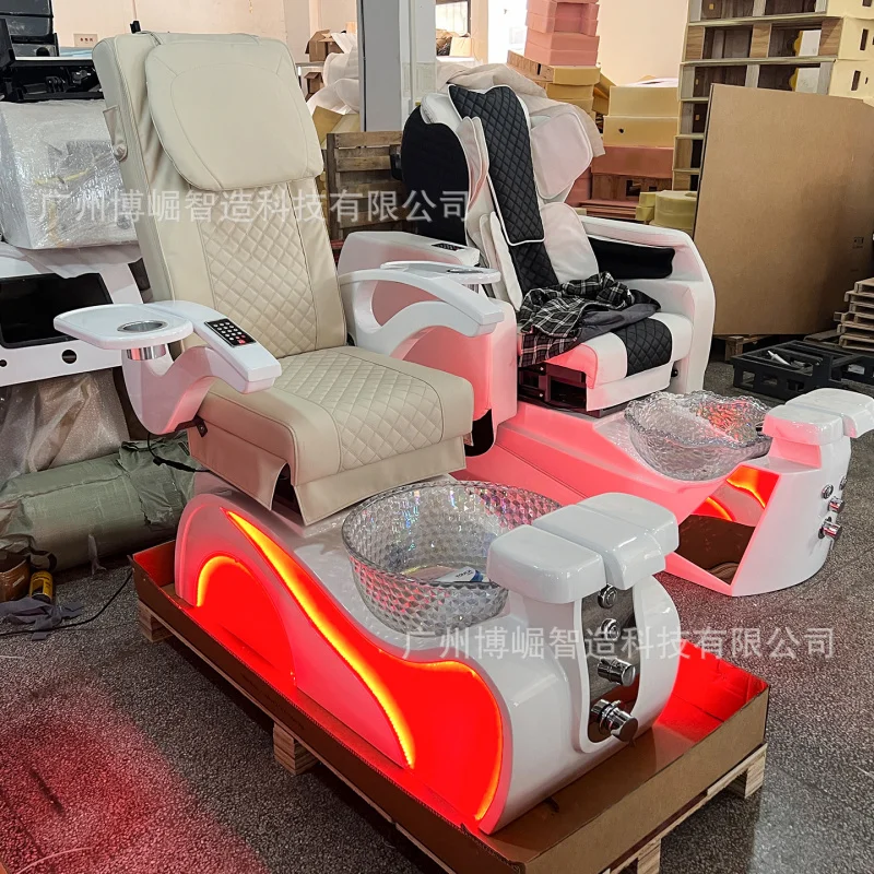 Bojue , Bath SPA , Suitable Foot Therapy, Massage, Manicure Sofa Chair With Ambient Ligh