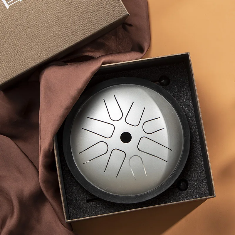 Hluru المهنية 6 بوصة الصلب اللسان طبل 8 ملاحظات خزان طبل سبائك التيتانيوم الصلب الغلوكوفون Handpan مفتاح D5 التأمل Yoga2028 #6