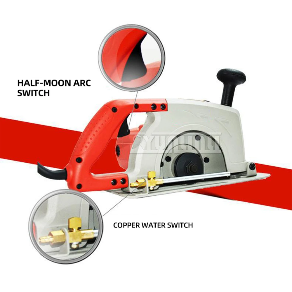 Stone cutting machine high power 180mm marble concrete tile wall slotting machine