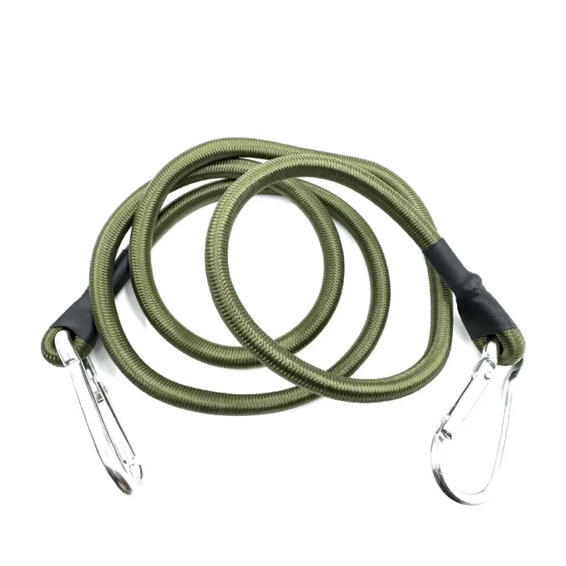 1/5 Stück Klettergurt mit elastischem Seil, Metallschnalle, elastisches Band, Zelt-Aufhängeseil, 8mm Outdoor-Camping-Wäscheleine, Gepäckgurt – Detail 7