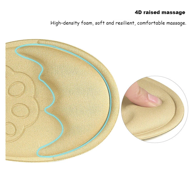 2 Pcs Half Insoles For Shoes Inserts Forefoot Insert Sole Cushion Reduce Shoe Size Filler High Heels Pain Relief Shoe Pads