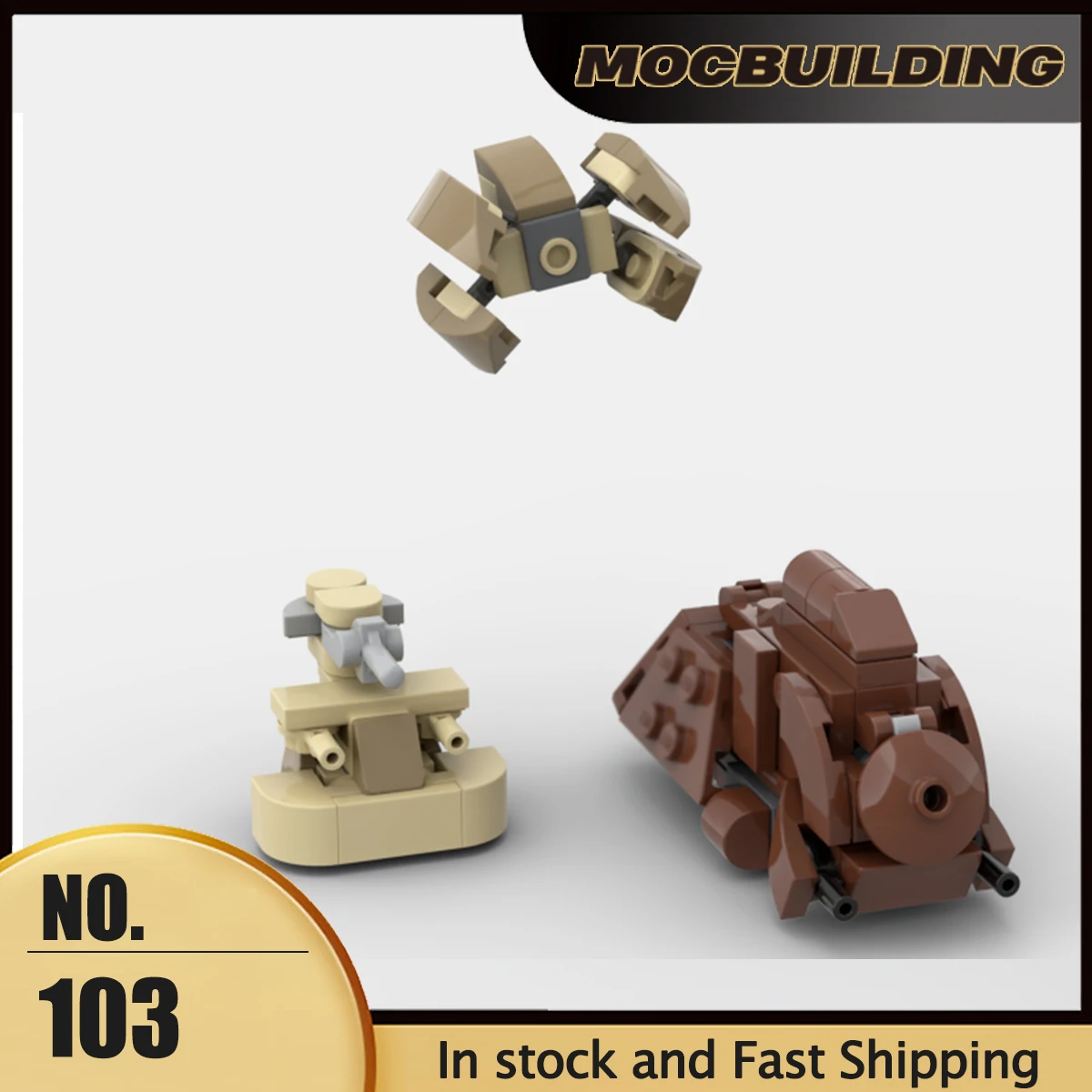 MOC Space Movie Series Micro Scale Trade Vehicles Model Building Blocks DIY Assembly Bricks Creative Collection Display Toy Gift