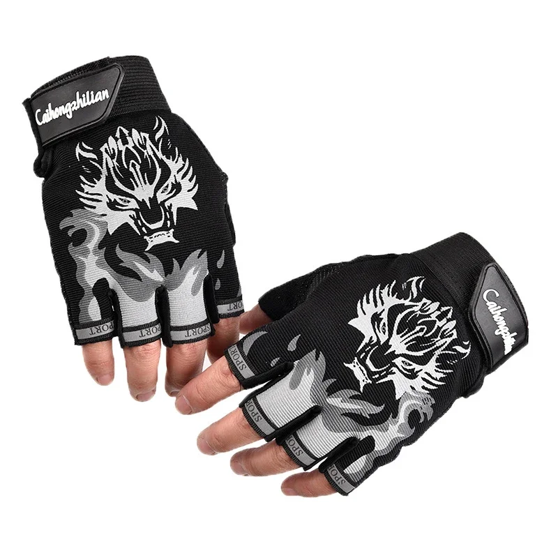 Motorcycle Half Finger Gloves Men Guantes Women Moto Bike Cycling Sports Fingerless Glove Shooting Hunting Wear-resistant Gloves