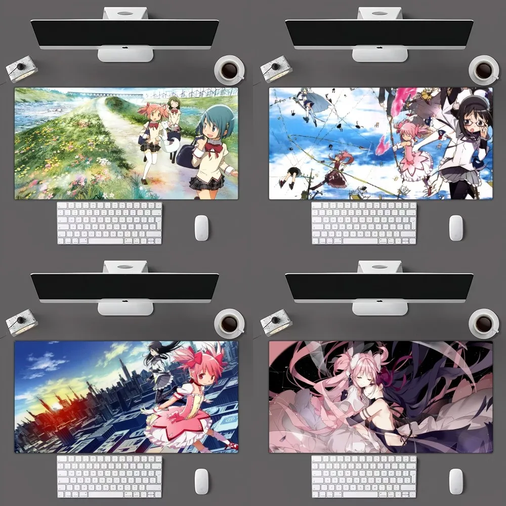 Bilibili Anime P-Puella Magi Madoka Magica Mousepad Mousepad Gamer Mouse Pad Size For Office Long Table Mat