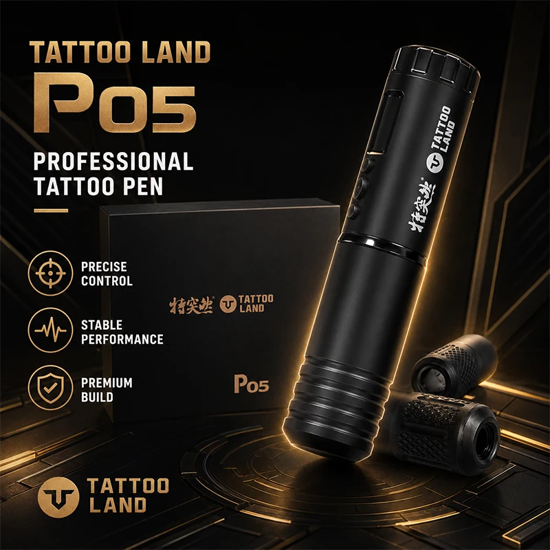 TATTOOl LAND Wireless Tattoo Machine Tattoo Pen For Permanent, 3.0mm Stroke Designed Exclusively for Tattoo Artists