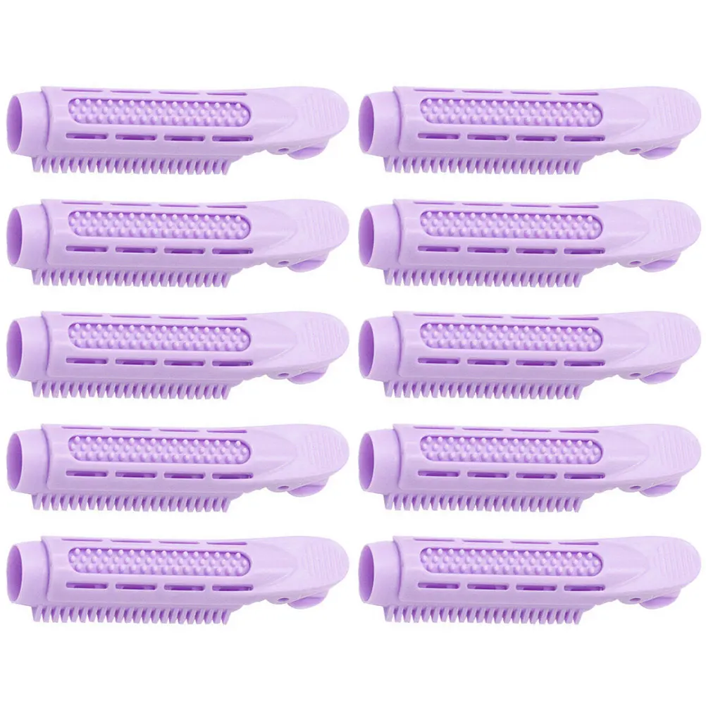 

10Pcs Hair Roller Clips for DIY Curling Bangs Volume Waves Professional Portable ABS Styling Tools Home Travel Use Root Clips