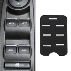 7Pcs/set ABS Chrome Car Window Lifting Button Sequins Trim Sticker for Ford Focus 2 MK2 3 MK3 2005 - 2018 Accessories