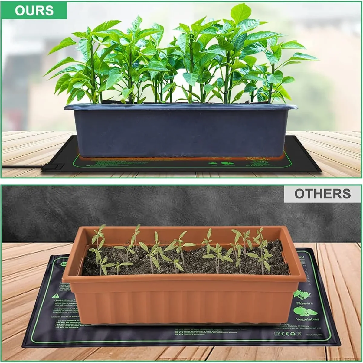 Seedling Heating Mat  Indoor Plants Germination Waterproof Heating Pad Propagation Clone Starter Mat UK Plug