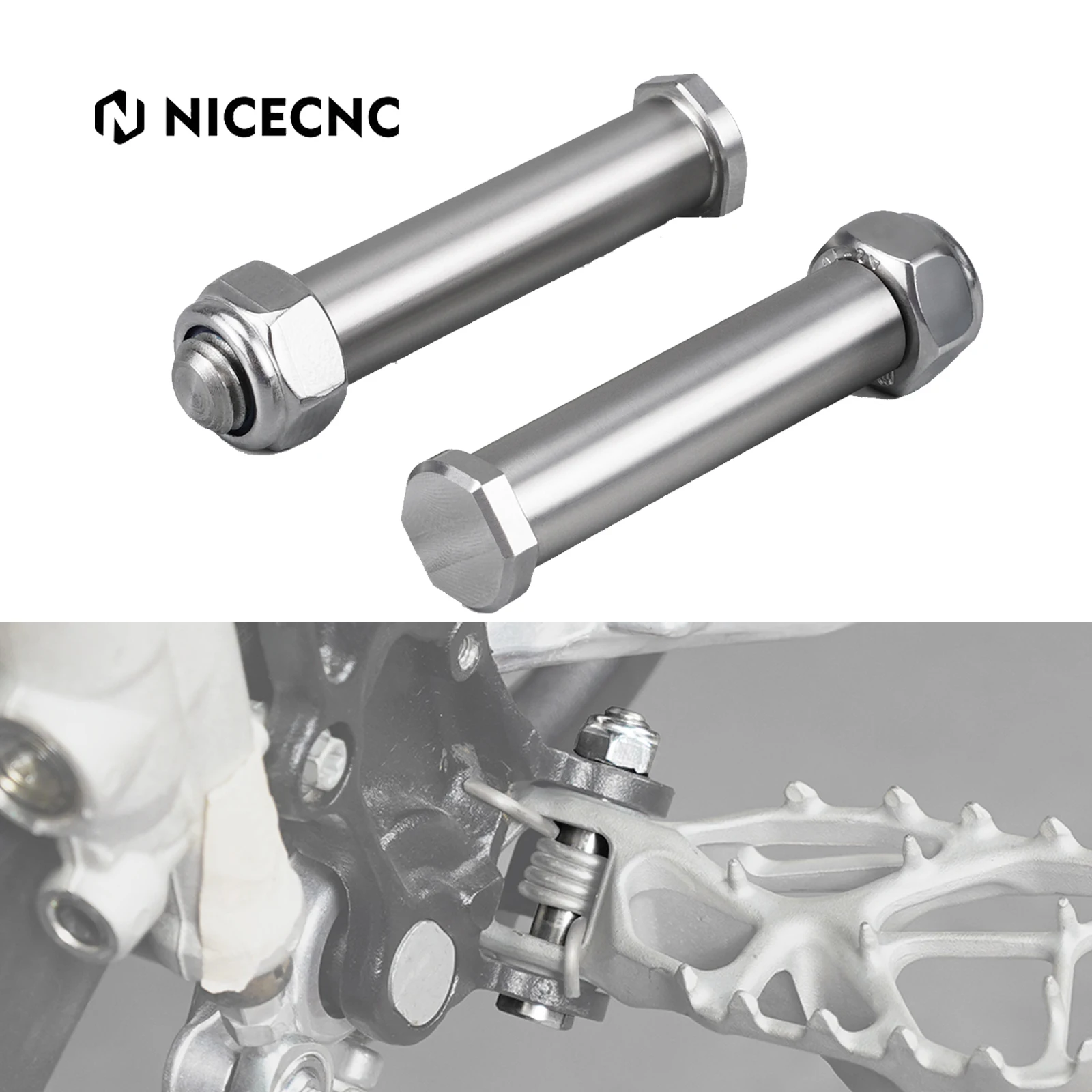

NICECNC For Husqvarna TE 300 2024 TE 250 FE 250 FE 350 FE 450 501 TE250 Foot Peg Footrest Pins TC 125 FC 250 TX 300 2023-2024