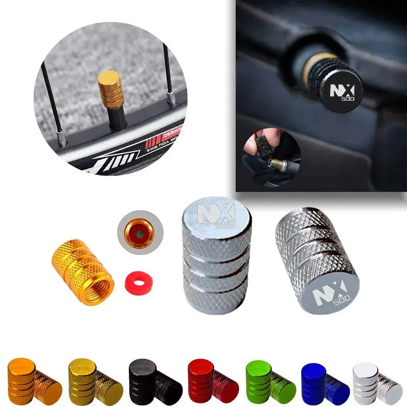 

For Honda NX500 NX 500 2026 2025 2024 2023 Aluminum Alloy Tire Valve Stem Caps, Universal Dustproof Covers for Motorcycle & Car