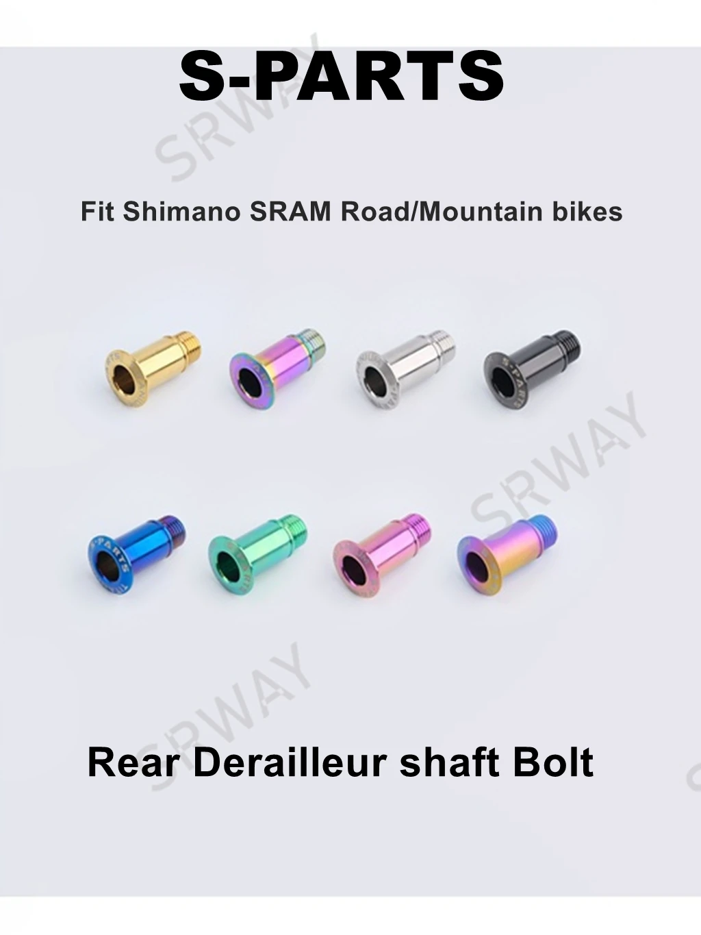 

S-parts Titanium Bolts for SRAM R9100 DA9100 Electronic Mechinical 20 22 speed Rear Derailleur Hanger Shaft Road Bike Upgrades