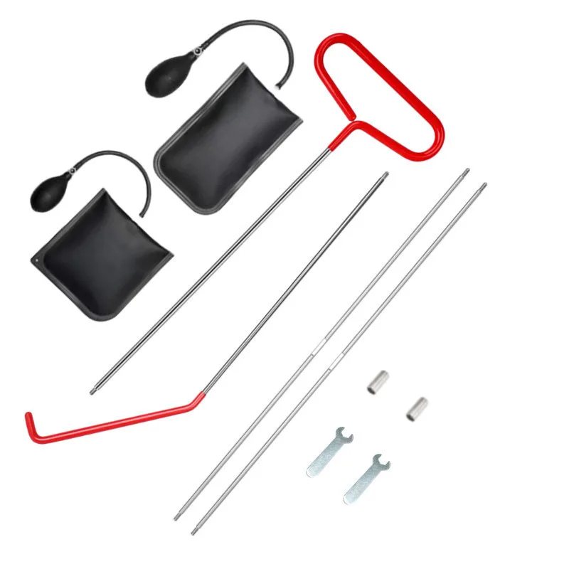 Multi functional Car Door Unlock Tools Dent Repair Wedge Pump Tool Locksmith Kit Long Grab