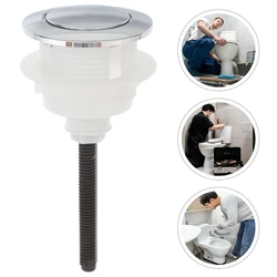 Toilet Tank Button Single Push Flushing Toilet Button  Replacement Toilet Tank Cover  Flushing Toilet Tank Button