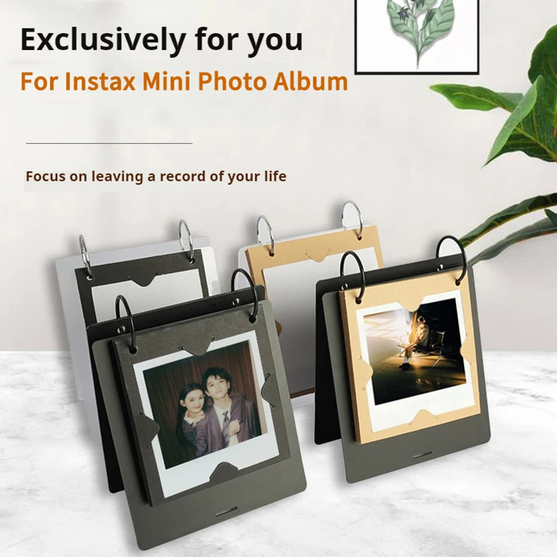 

20 листов портативного 3-дюймового фотоальбома для хранения фотографий для Fujifilm Instax Mini SQ для Polaroid GO Mini Photo Album