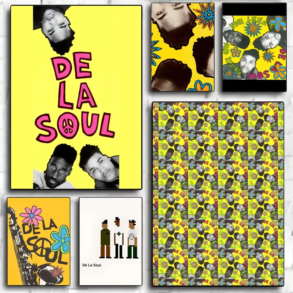 East Coast Hip Hop Legend De La Soul Poster HD art sticky wall waterproof home living room bedroom bar aesthetic decoration