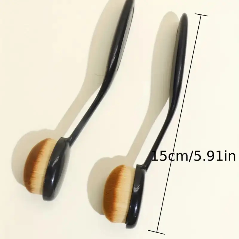 Oval Foundation Brush Large Toothbrush Makeup Brushes Fast Flawless Application Liquid Cream Powder Foundation Sunscreen