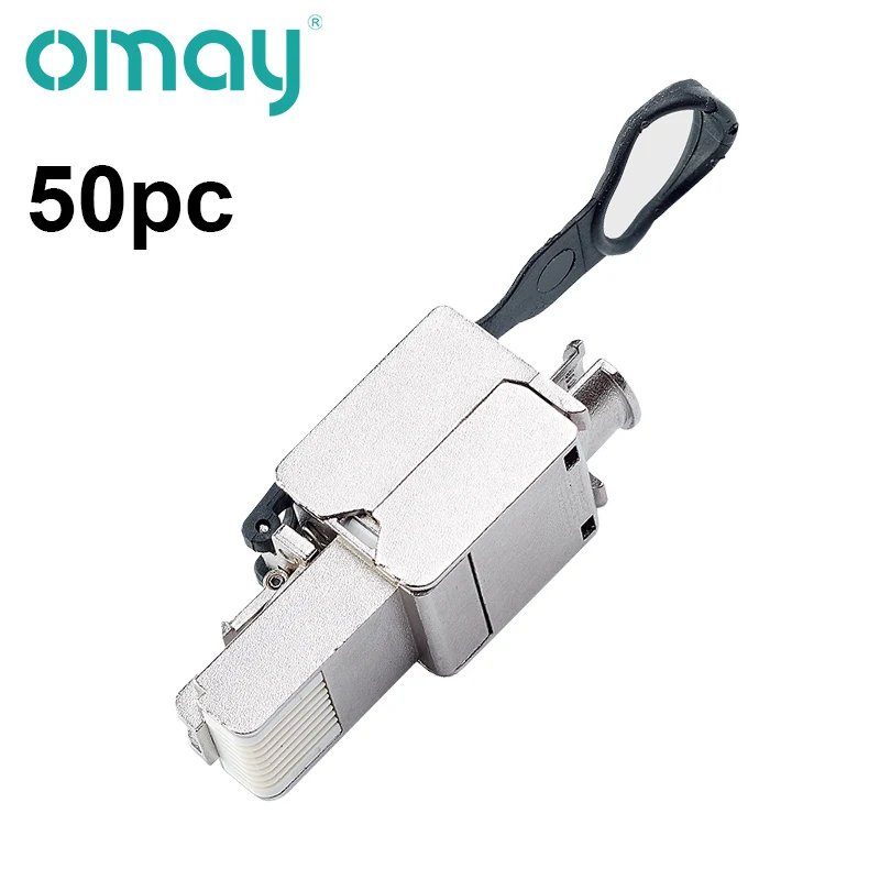

50pc RJ45 CAT6 Connector 8P8C Modular Plug Adapter Ethernet Cable Head 1Gbps Gigabit Network Crimp Crystal UTP 20000pcs OMAY