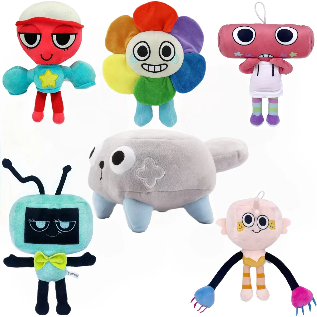 

6style Dandy's World Plush Cute Dandy World Scrap Stuffed Horror Game Goob Pebble Plushie Мягкая подушка Кукла Kawaii Декор комнаты Игрушка