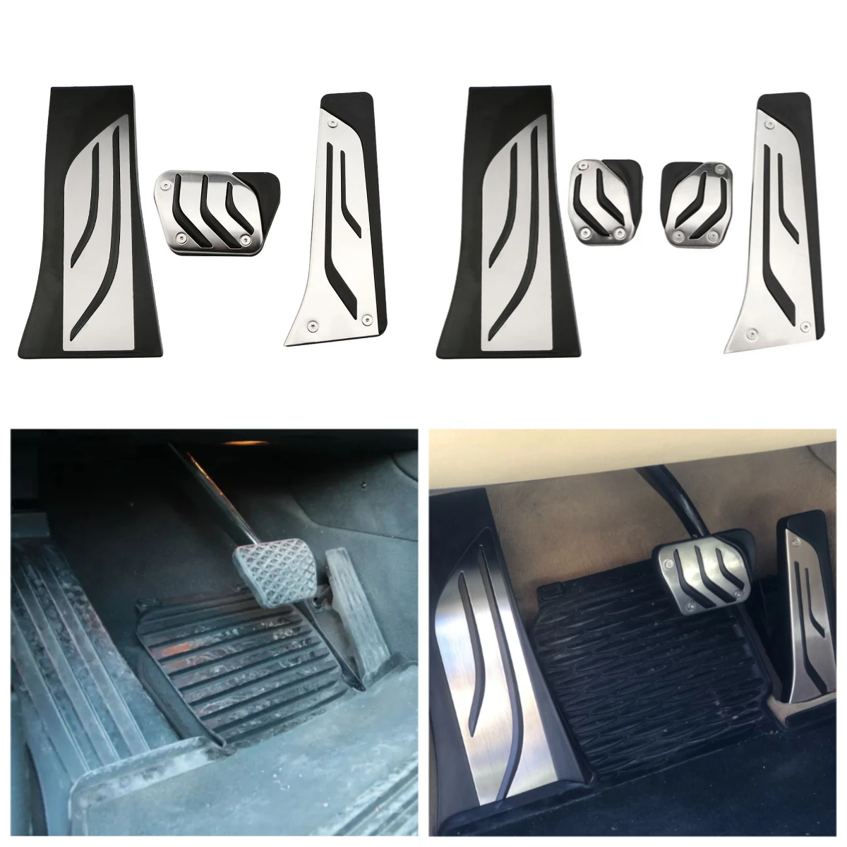 Beschleuniger Gas Bremse Fußstütze Abdeckung LHD Edelstahl Auto Pedal für BMW X5 X6 F15 F16 E70 E71 E72 2008 - 2018 Zubehör