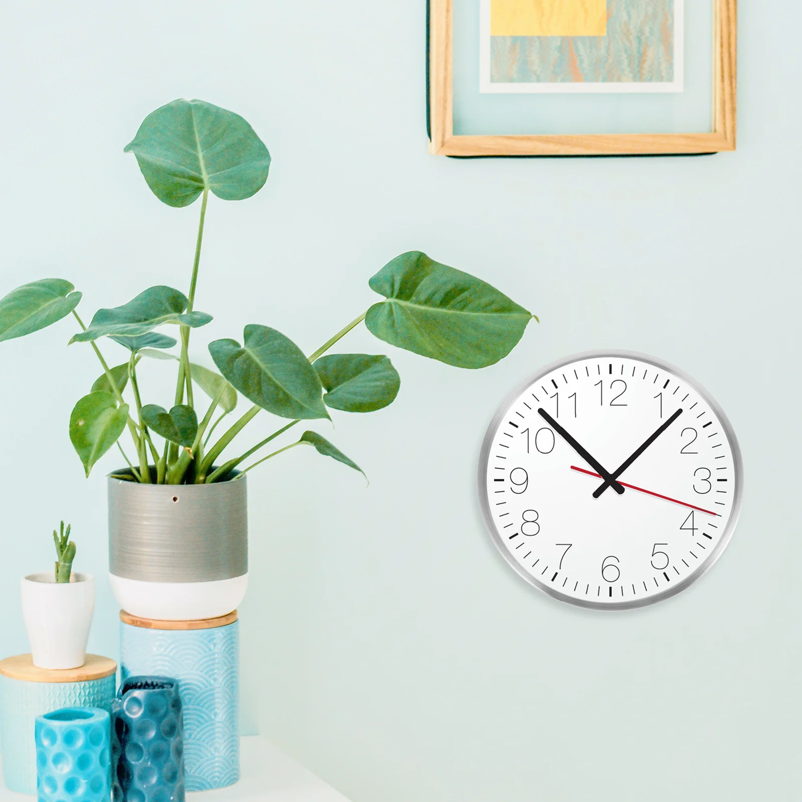 

Metal Wall Clock Surround Ultra-Thin Edge Quartz Clock Border Replacement Metal Frame Shell Parts Housing Decorative Trim