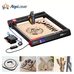 AlgoLaser Laser Engraver 40W Output DIY Laser Cutter Machine Air Assist Lens Monitoring 30000mm/min CNC Engraving Metal Color
