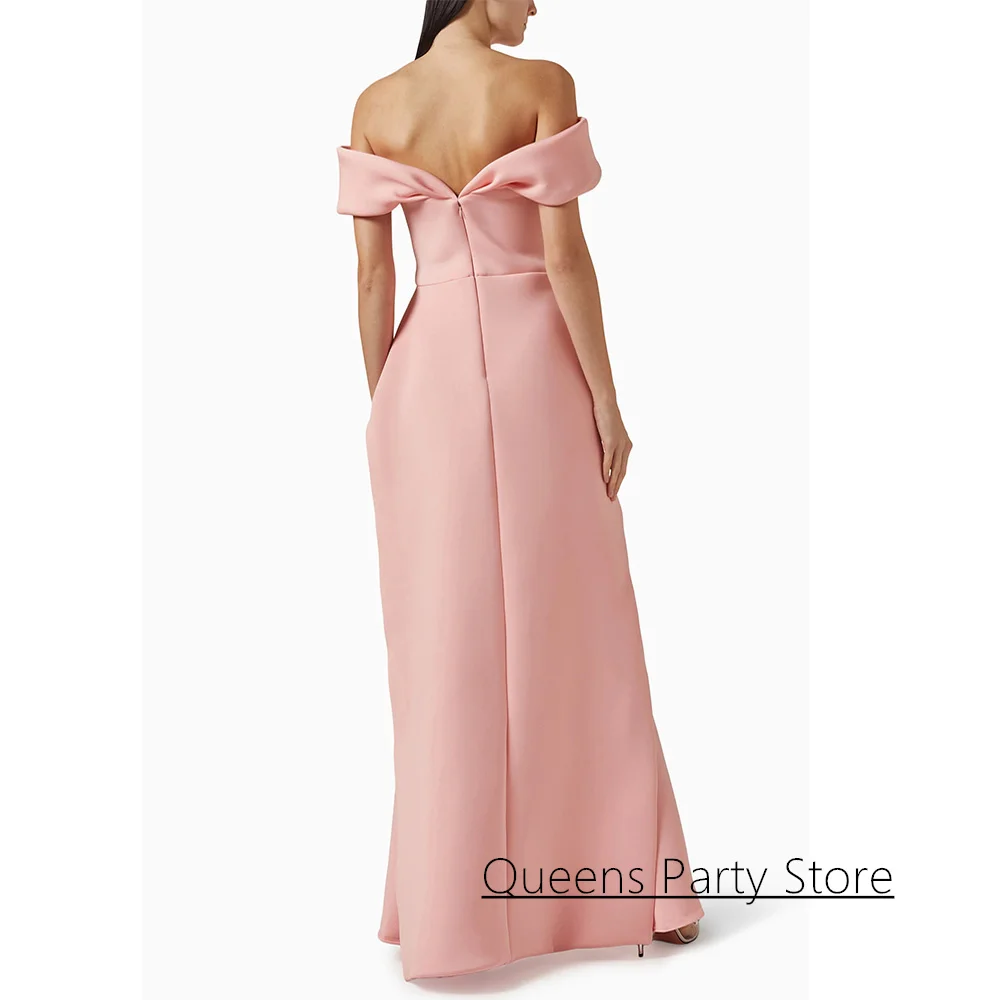 Robe de soirée saoudienne sirène personnalisée, épaules dénudées, col en V, perles, longueur au sol, robe de soirée arabe, robes de bal formelles