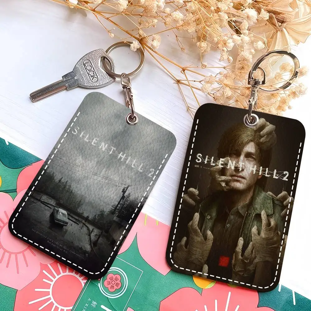

Hot Classic Silent Hill 3 Game anime Fashion Leather Card Wallet Slim ID Protector for Office and School
