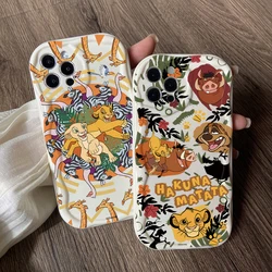 Lion King Simba Phone Case for Oppo Reno 12 11 8 7 6 5 4 Reno12 Reno11 Reno8 Reno7 Reno6 T Z F Pro 4G 5G Creamy Wave Soft Cover