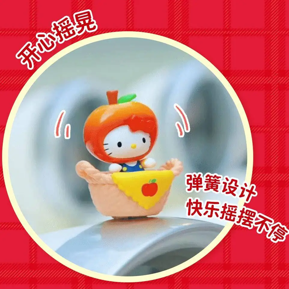 MOETCH Sanrio Hello Kitty Fruit Heart Themed Mini Shake Mystery Blind Box Gifts Toy Model Anime Figures Collect Ornaments view 5