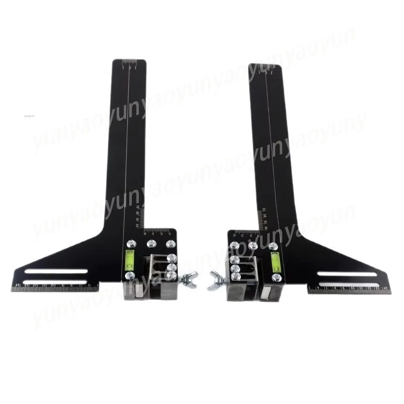Stainless Steel Elevator Guide Rail Calibration Ruler, Strong Magnetic Single-line Track, for Elevator Installation Operations