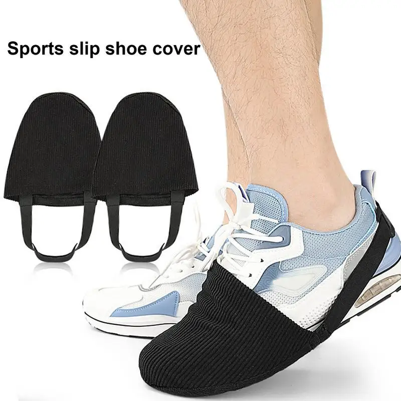 1pc Elastic Band Bowling Shoe Sliders Smooth Sliding Bowling Ball Shoes Covers Velvet Bottom Shoe Sliders Shoe Slide Accessories