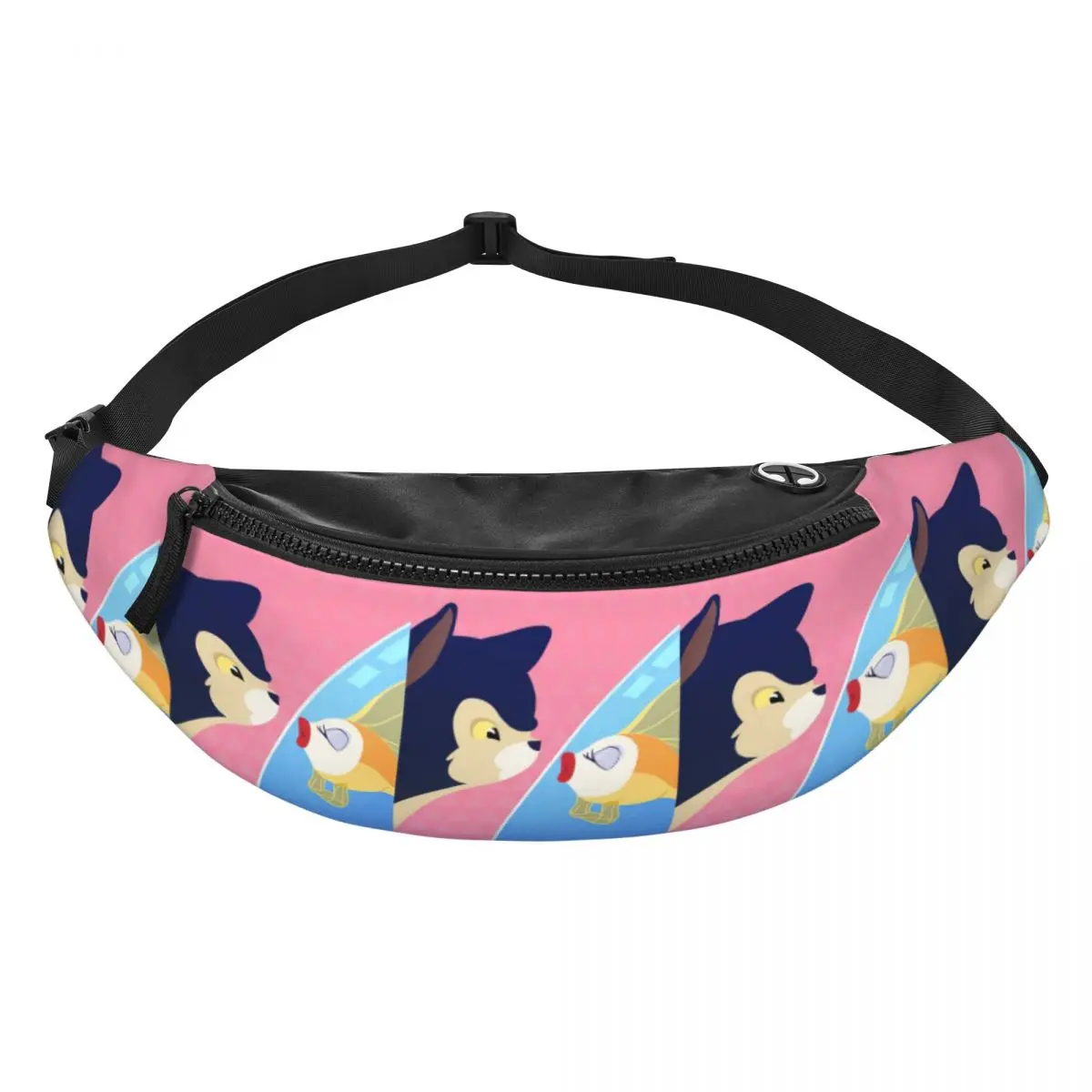 

Поясная сумка с мультяшным принтом Пиноккио для мужчин и женщин, стильная сумка через плечо, для велоспорта, кемпинга, для телефона и денег