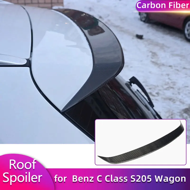 Vollcarbon-Heckspoiler für Mercedes Benz C-Klasse S205 Wagon Base Sport 2015-2018 Heckfensterflügel FRP