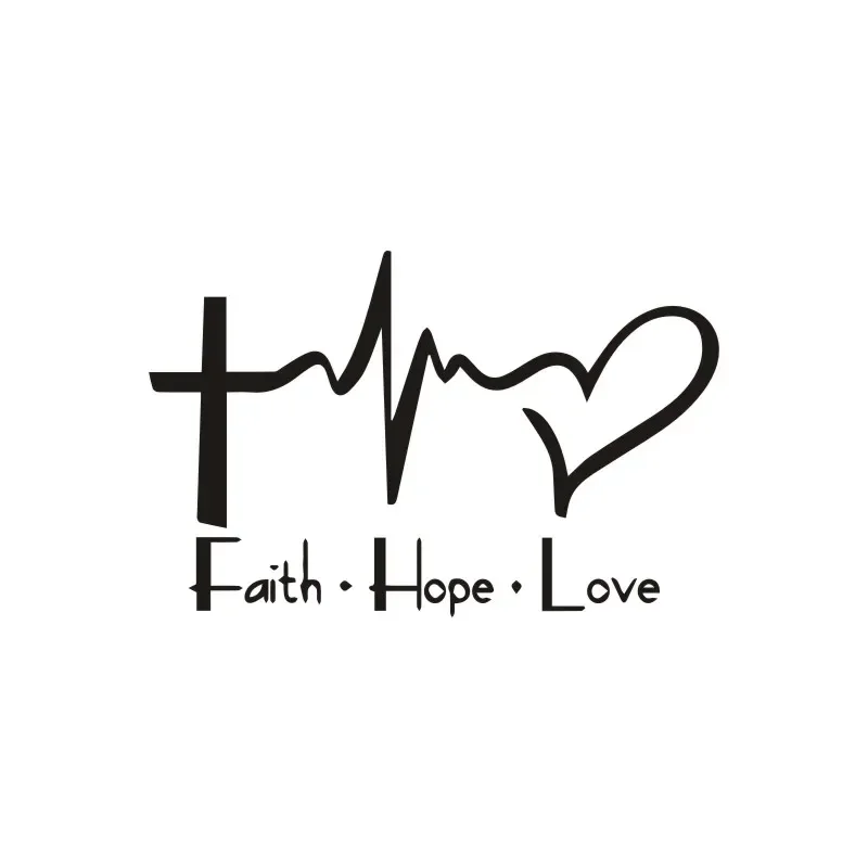 Car Stickers Faith Hope Love Car Motorcycles Auto Decoration Reflective Waterproof BUY 2 SAVE HALF Custom Sticker15cm*9.6cm view 3
