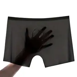1pc Mens Boxers Shorts Ice Silk Men Panties Seamless Sexy Underwear Man Underpants Panties Male Antibacterial Breathable Briefs