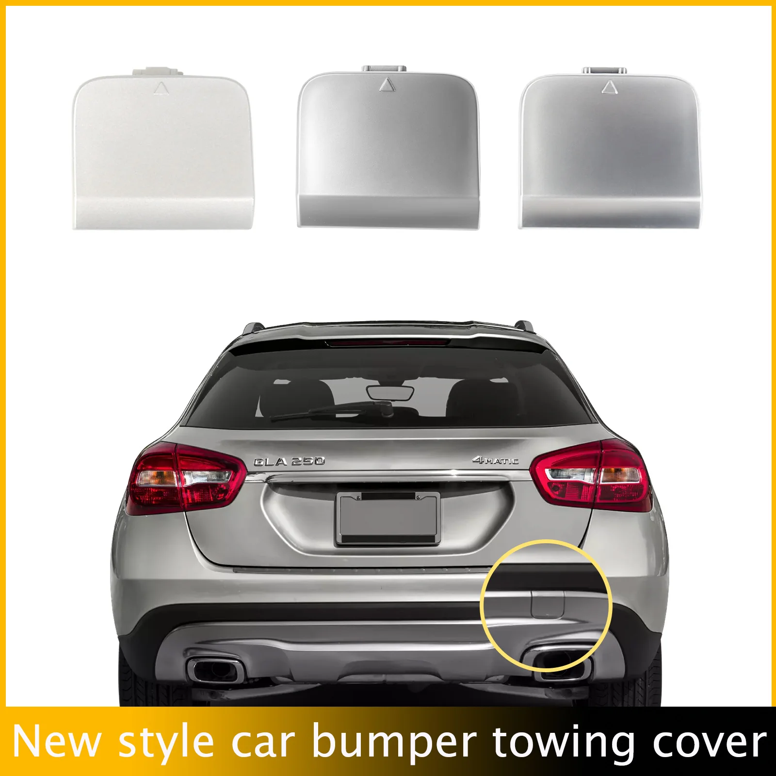 

Rear Bumper Tow Hook Cap Towing Eye Cover For Mercedes Benz GLA W156 X156 Facelift 2017 2018 20192020 1568851700 Car Accessories