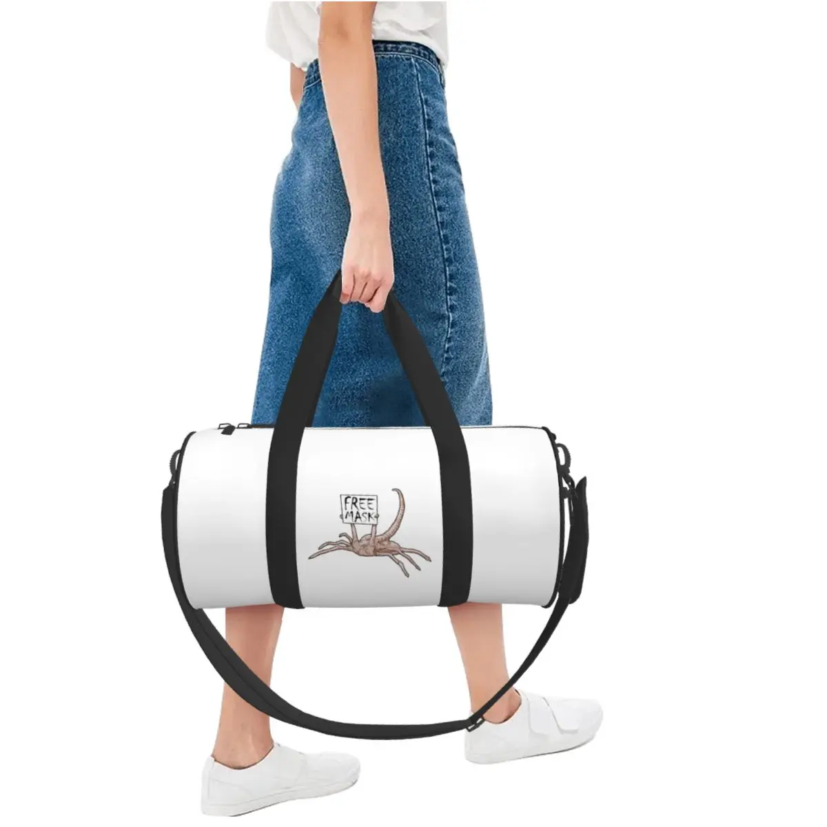 Free Mask! - Facehugger Large Duffle Gym Bag Multi-Functional Duffle Travel Bags Handbags Fitness bag