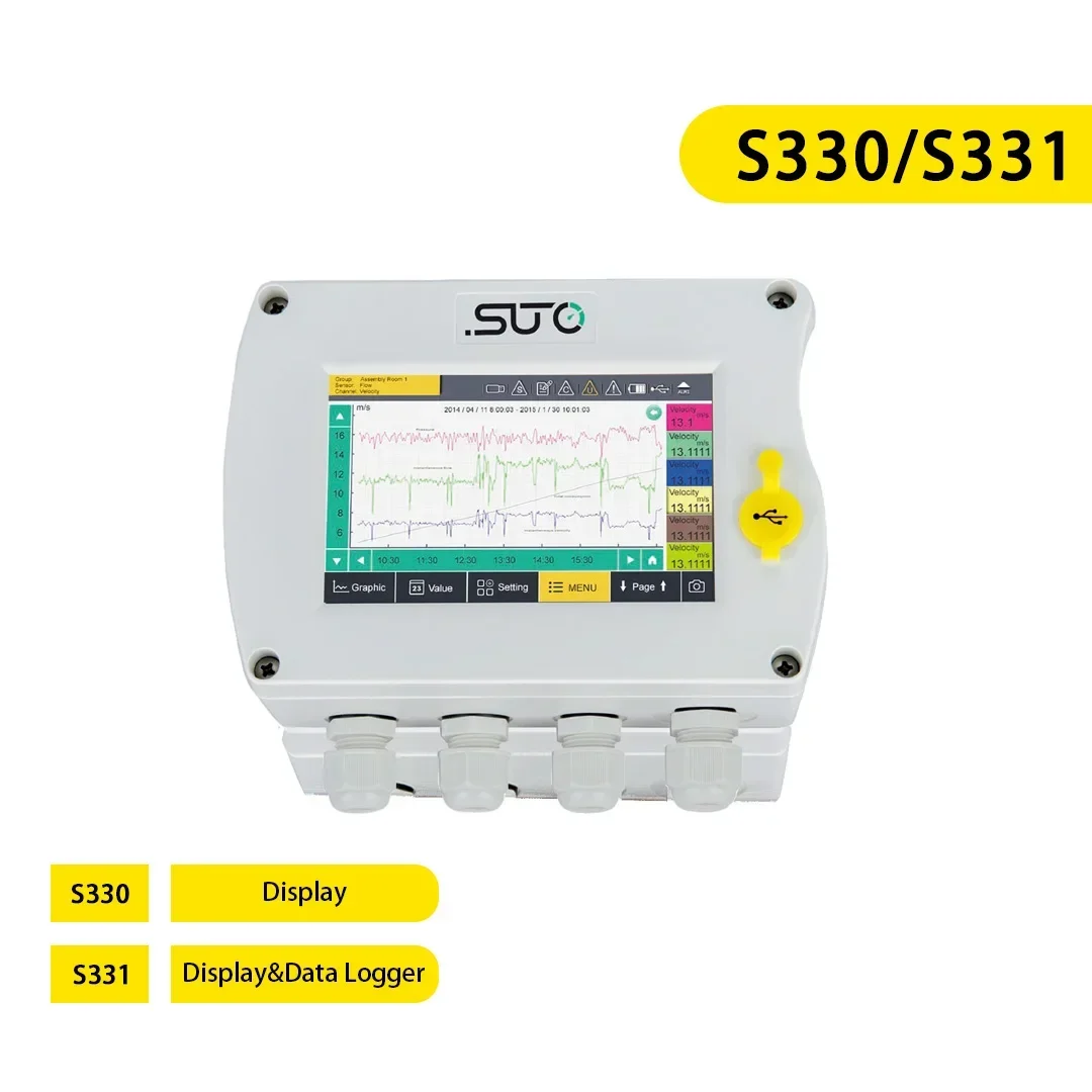 Prodotti Premium 2025 Display SUTO S331 S330 e registratore dati IIOT Supporto connessione al software S4M Allarme touch screen LCD da 5" M