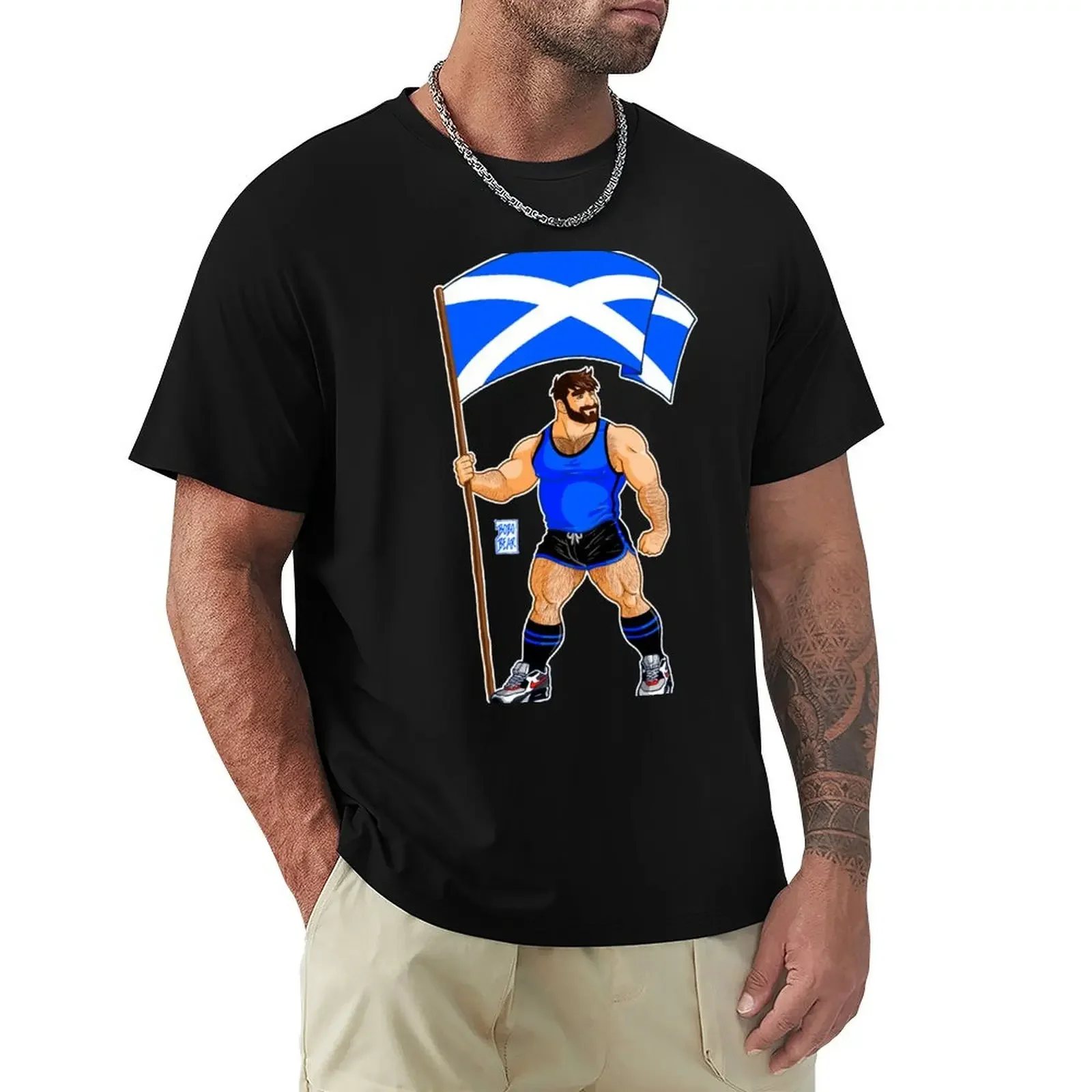 ADAM LIKES SCOTLAND T-Shirt summer tops summer clothes big and tall t shirts for men