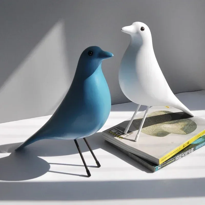 Simple Bird Decoration Crafts Reception Desk Living Room Wine Cabinet Modern Figurines Originality Bionic Art Decor Estatua FYFM