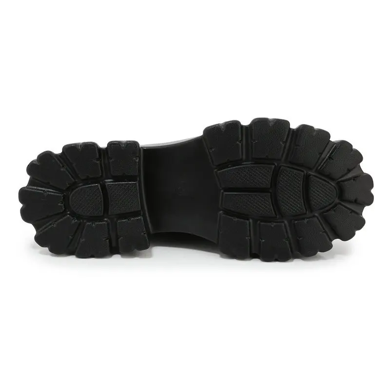 Women Platform Pumps 2023 Autumn 6cm High Heels Patent Leather Black Shoes Lace Up Lolita Japanese Female Shoes Big Size 32-46