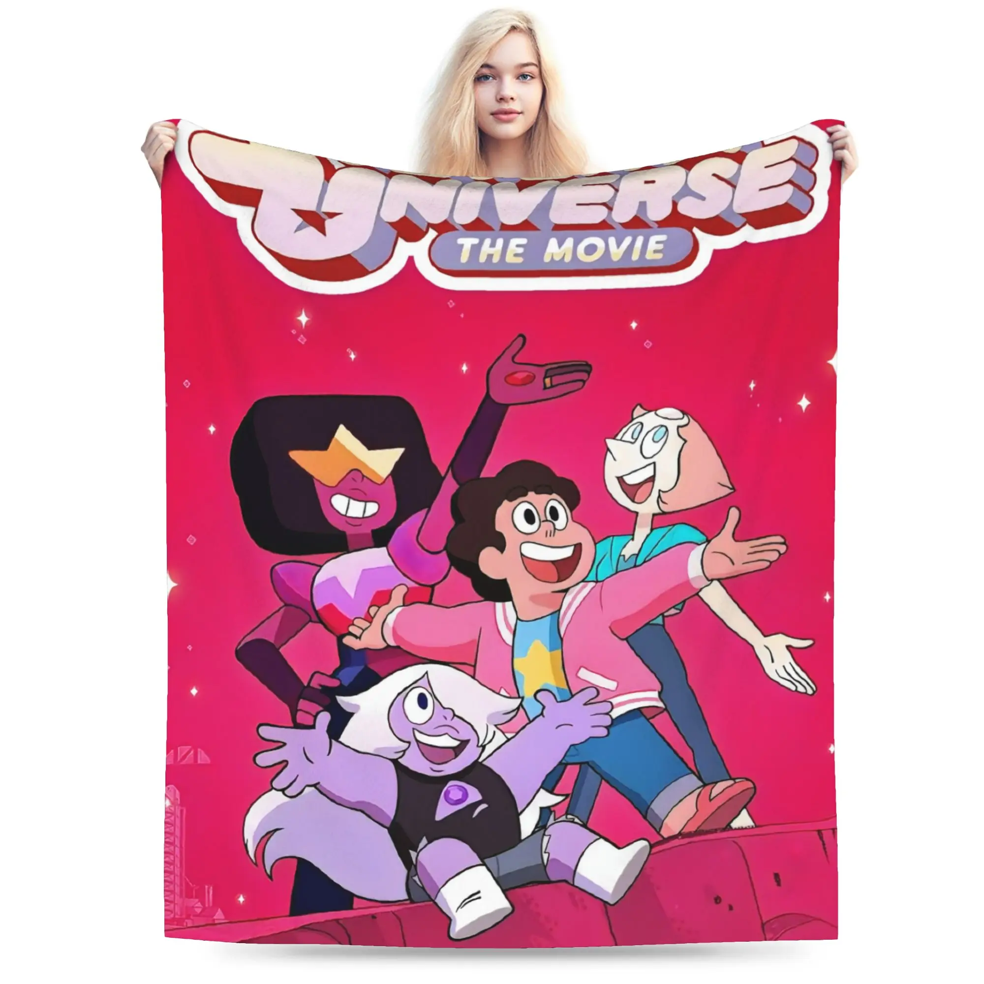 Custom Steven Universe Blanket 3D Printed Soft Flannel Fleece Children Gift Cartoon Throw Blankets for Home Bedding Sofa Quilt