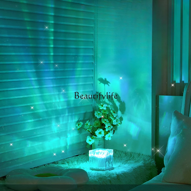 ONEFIRE Water Ripple Polar Light Starry Sky Projector Atmosphere Bedroom Bedside Starry Sky