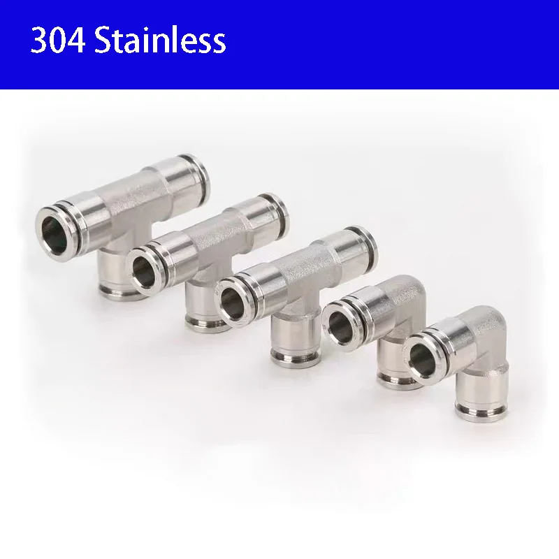 304 Stainless Steel Pneumatic Air Hose Fittings High Quality Metal Quick Release Coupling High Pressure Fitting Pipe Connector