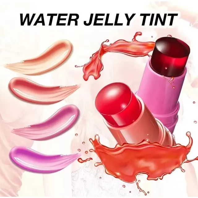 3-in-1 Milk Jelly Tint Facial Blusher Wand Moisturizing And Lasting Natural Rouge Cheek Contour Lipstick Korean Facial Cosmetics