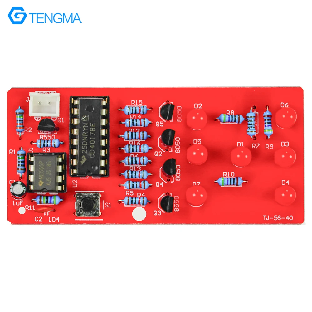 LED Fun Electronic Dice Circuit Board Welding Exercise Kit DIY Experiment Production Assembly Teaching Product Components