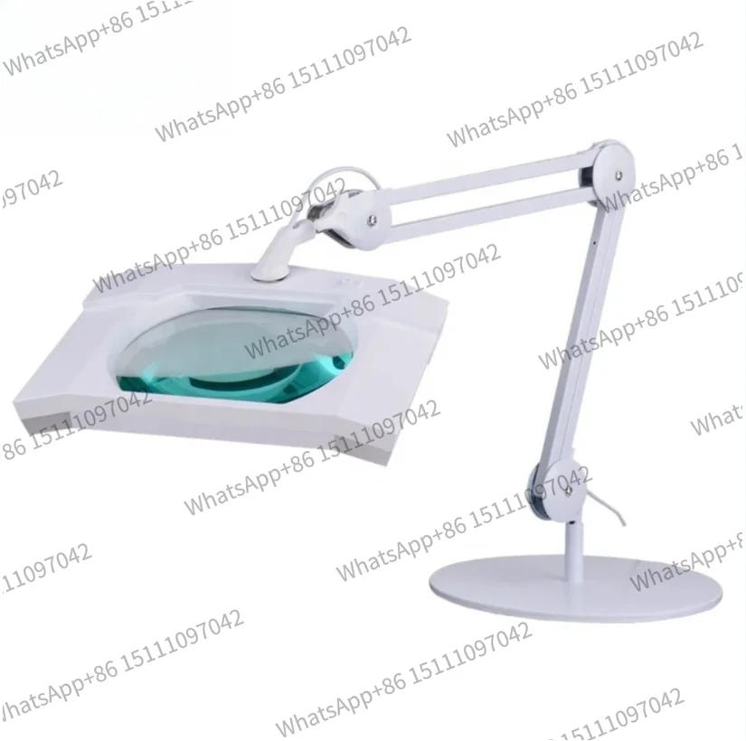 5X Adjustable Loupe Magnifier LED Lens Glass Magnifying Lamp LED Desk Lamp Eyelash Extension Lighting Magnifying Lamp with Light