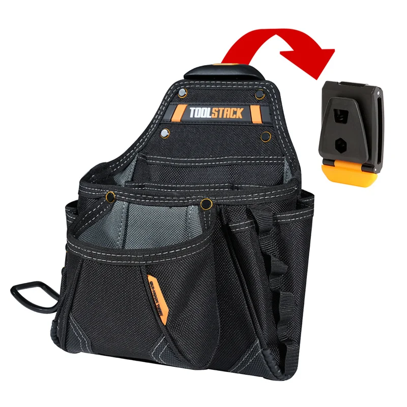 TOOLSTACK Professional Multifunctional Tools Pouch Waterproof High-Capacity Waist Toolkit High Quality Durable Tools Package Bag