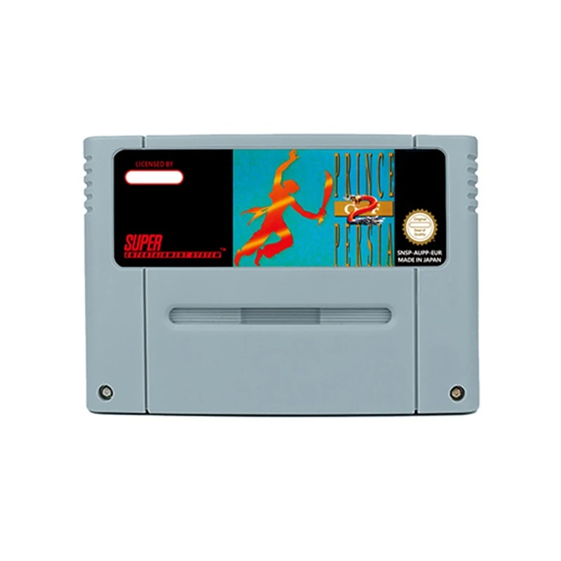 لعبة أمير فارس 1 2 لعبة الحركة لـ SNES USA EUR 16 BitRetro Cart هدية للأطفال