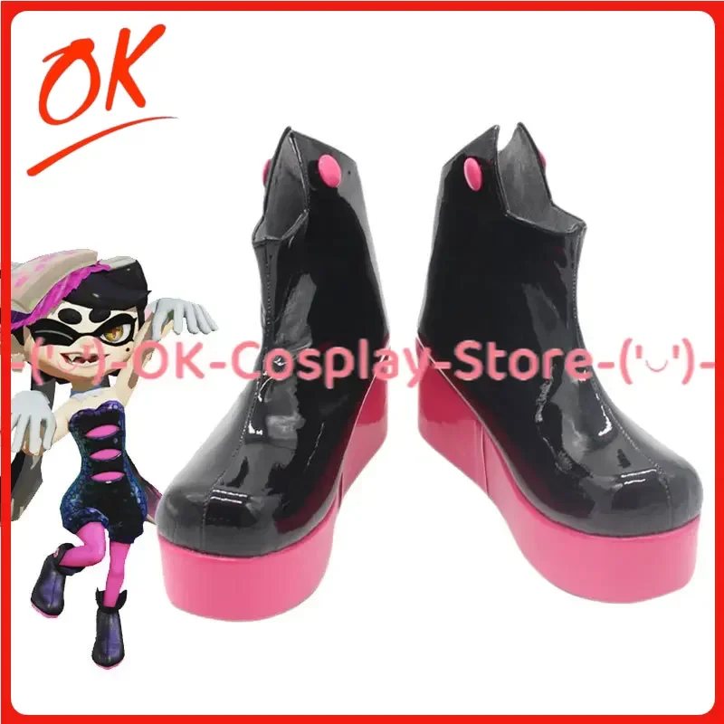 

[Customized] Final Splatfest Inkling Squid Callie Cosplay Shoes Anime Roleplay Prop Carnival Holiday Party PU Leather Boots